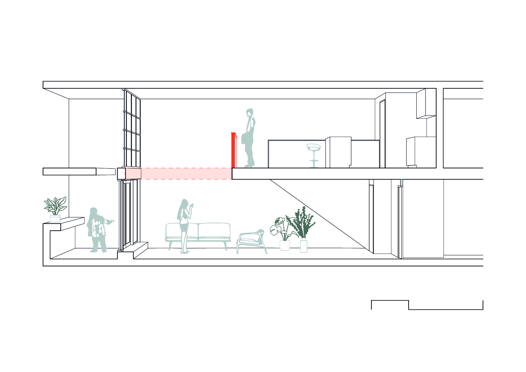 Coupe / démolition et projet