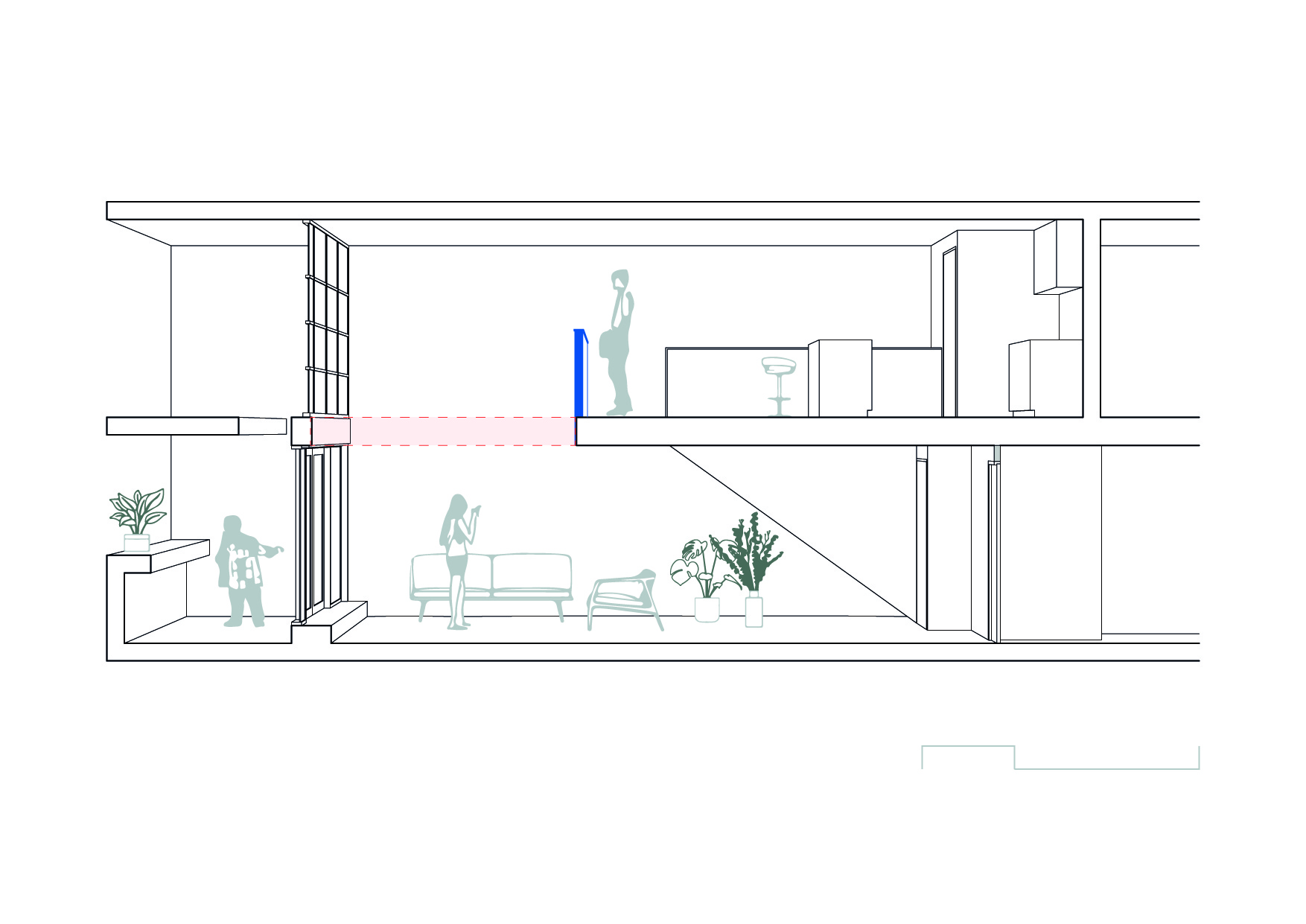 Coupe / démolition et projet